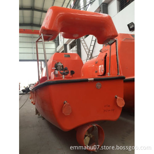 SOLAS approved open rescue boat 4.5m and davit china factory